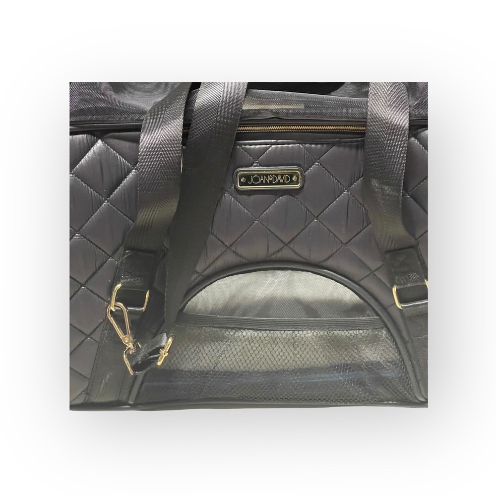 Joan & David 𖠌 20” Dome Quilted Pet Carrier Travel Bag 𖠌 Black 𖠌 TSA approved - Picture 11 of 16